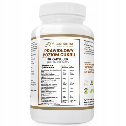 Kapsule za uravnavanje sladkorja v krvi - AltoPharma®