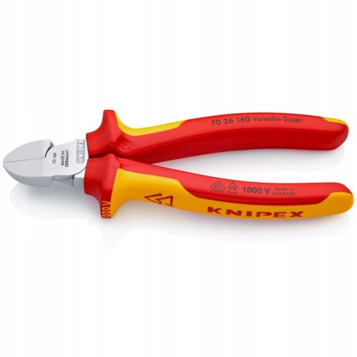 KNIPEX Profesionalne stranske klešče za rezanje izoliranih žic 160 mm 70 26 160