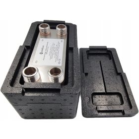   SANITLINE 40 PLOŠČNI IZMENJALNIK TOPLOTE MOČ 50kW 4 x 1" + TOPLOTNA IZOLACIJA