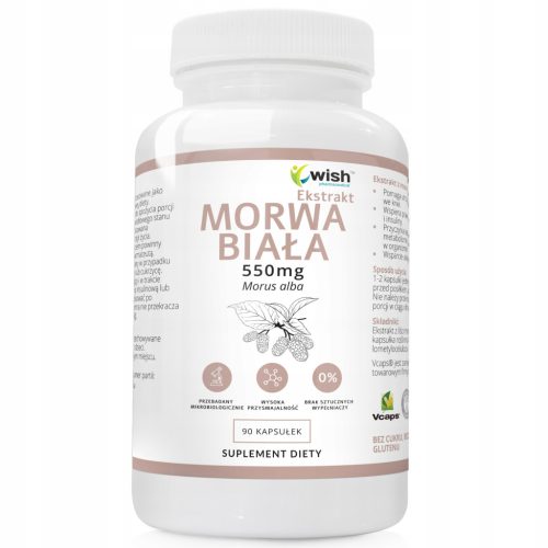 Ekstrakt Bele Murve 550mg 10:1, Brez Dodanega Sladkorja, 90 Kapsul - Natural Herbs®