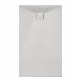 Bela kamnita tuš kada RIKO 120x90 cm