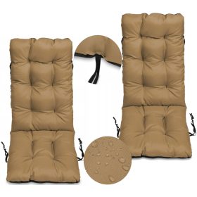 Vrtna blazina za ležalnik 123x48 bež