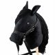 Skokica Hobby Horse črni konj na palici