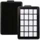 Zamenljiv pralni filter + gobica za sesalnik Amica Bagio Eco VM, ustrezen za modele VM 3011, 3021, 3041, 3042, 3043, 3044, 3045, 3046. Ta zamenljiv filter je idealen za ohranjanje moči sesanja na najv