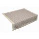 Namizni tekač iz lanu s cvetličnim vzorcem - 100% naravni material, dimenzije 50x150 cm