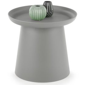   Klubska mizica Halmar Alexis, okrogla, 50 x 50 x 46 cm, odtenki sive