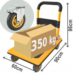 Wózek transportowy z hamulcem - 350 kg udźwigu