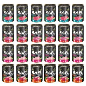Rafi mokra hrana za mačke mešanica okusov 24x400g