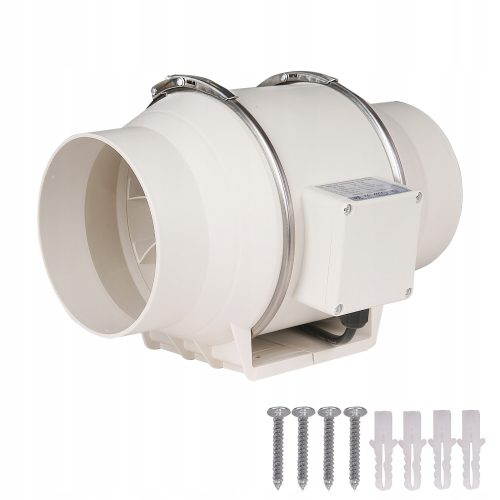 Kanalni ventilator za izpuh HF-100 s premerom 100 mm in močjo 45 W je idealna rešitev za učinkovito prezračevanje vašega doma ali poslovnega prostora. Ta zmogljiv ventilator deluje pri 2600 obratih na