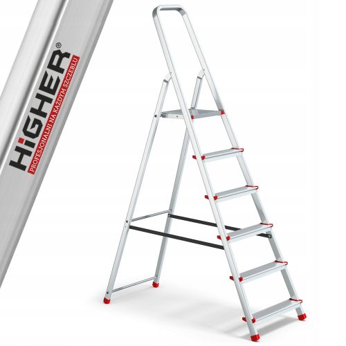 Višja lestev 3,19 m aluminij do 125 kg