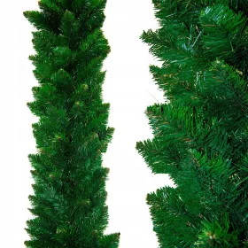   Zelena girlanda za božično dekoracijo vrat - PREMIUM kakovost - Gosta girlanda dolžine 540 cm
