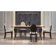 Raztegljiva miza Windsor 160-240x90 hrast / črna