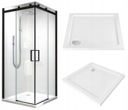 Tuš Kabina Edea 90x90 cm + Tuš Kad Coda 90x90 cm