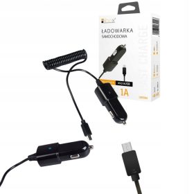 Avto polnilec Libox LB0086 microUSB 1A + USB črn