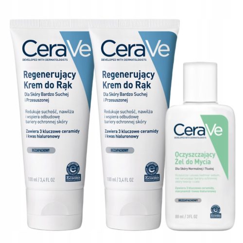CeraVe Regeneracijska krema za roke za suho kožo, 100ml - 2 kosa + DARILO