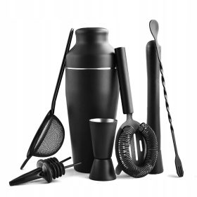 8-delni set mešalnikov iz mat črnega nerjavečega jekla