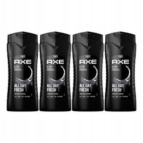 Axe Black set gelov za tuširanje za moške 4x400 ml