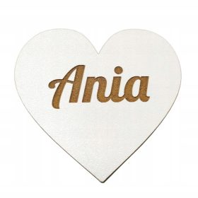   Srčna oblika z imenom - okras za prvo obhajilo, dekoracija za cerkev