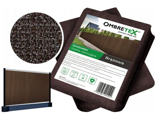 Slovenian Name: Senčna mreža Ombretex Premium za najvišjo kakovost ograje 1,2x10m 95% rjava

SEO-Optimized Description: 
Senčna mreža Ombretex Premium je idealna rešitev za ustvarjanje zasebnosti na v