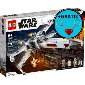   LEGO Star Wars 75301 Skywalkerjev lovec X-Wing + brezplačni obesek za ključe LEGO Heart