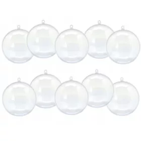 Prozorna Kroglica Deluxe Set, 10 cm - 10 kosov