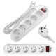 Podaljšek Smartled strip 5 m, 5 vtičnic - Bela