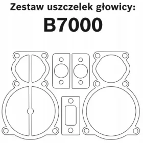  Komplet tesnil glave črpalke B7000 Abac Oma GGA