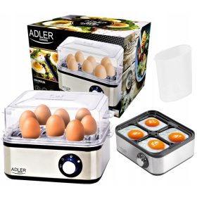 Adler AD4486 jajčni kuhalnik za ocvrta jajca srebrno/siv