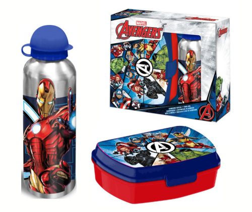Zdravstvena Steklenica in Škatla za Kosilo Avengers 500 ml