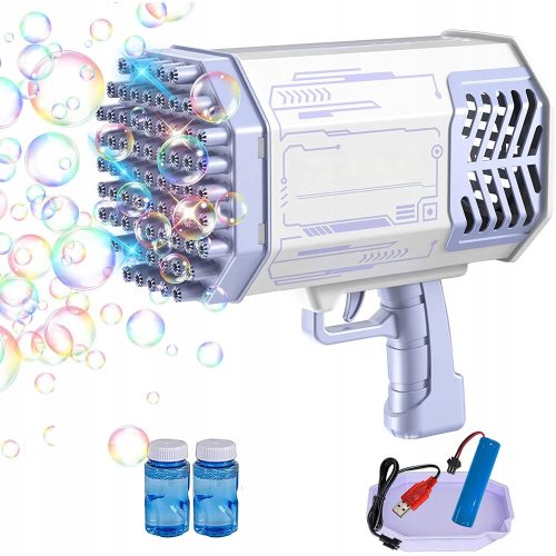 MEHURČKASTI MINIGUN BAZOOKA STROJ ZA MEHURČKE 69 LUKENJ + TEKOČINA