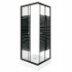 Tuš kabina Pico Black STR 80 z drsnimi vrati 80 x 80 cm