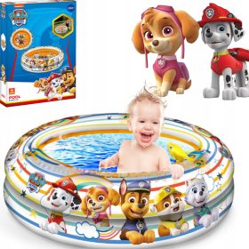 ABC4YOU Okrogel Napihljiv Bazen 100 cm Garden Paw Patrol
