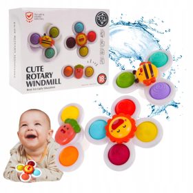   FIDGET SPINNER ZA OTROKE S SENZORIČNO PRISESO ZA KOPANJE - 3 KOSI