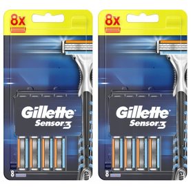 Gillette Sensor3 Nadomestna rezila za britvice, 16 kosov