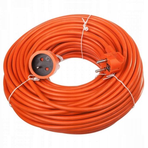 Vrtni podaljšek za električne naprave Kraft&Dele 20 m, 1 vtičnica, oranžen