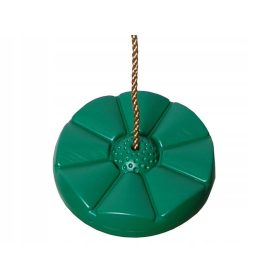 SONCE - Viseča gugalnica za rože, udoben sedež, ZELENA