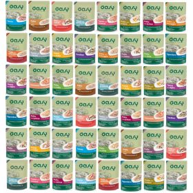   Oasy Naravna - MEŠANICA OKUSOV - mokra hrana za odrasle mačke - 48 x 70 g