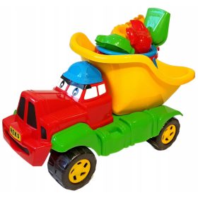   Tovornjak prekucnik s kompletom za pesek. Izdelava igrač Wiesław Suchanek