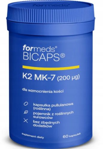 ForMeds BICAPS VITAMIN K2 200mcg MK-7 ZA KOSTI, 60 kapsul