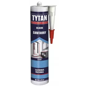   Tytan Profesionalni sanitarni silikon s sivo odpornostjo na plesen 280 ml