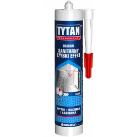   Tytan Professional Sanitarni Silikon Hitri Učinek Beli 280 ml