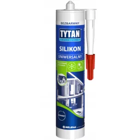   Univerzalna silikonska tesnilna masa TYTAN EURO-LINE, brezbarvna, 280 ml