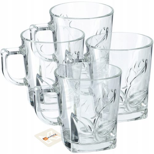 Kadax premium steklenice za kavo in čaj 260 ml 4 kos.