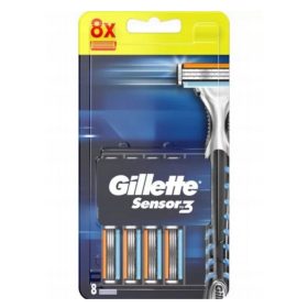 Gillette Sensor3 Ostrza za brivnik - 8 kosov