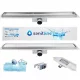 SANITLINE CERAMIC linearni odtok 110 cm 2v1 ZA PLOŠČICE ALI GLADEK