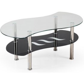 Catania steklena klop s polico za dnevno sobo