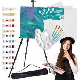 Artmaker Umetniški Set za Otroke Slikanje 25 kosov