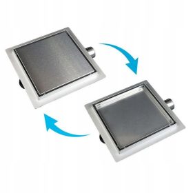   SANITLINE KVADRATNI ODTOK 20x20 2v1 - Premium kakovost za vašo kopalnico