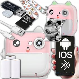 ZeeTech Mini Termalni Tiskalnik za Otroke Drukuś 2.0 Roza