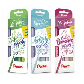 PENTEL 12 kosov Brush Sign Pen pastel set